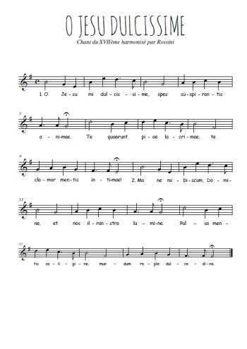 O jesu mi dulcissime